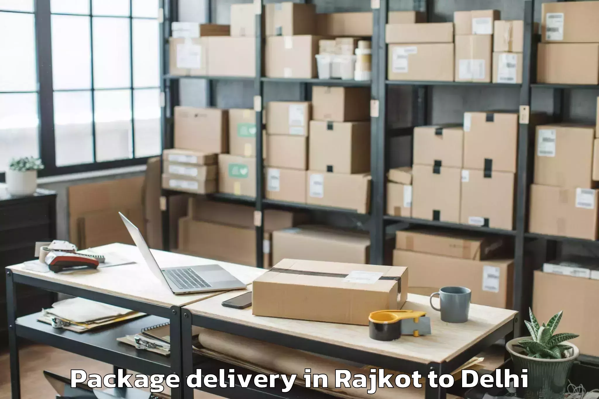 Efficient Rajkot to Vasant Vihar Package Delivery